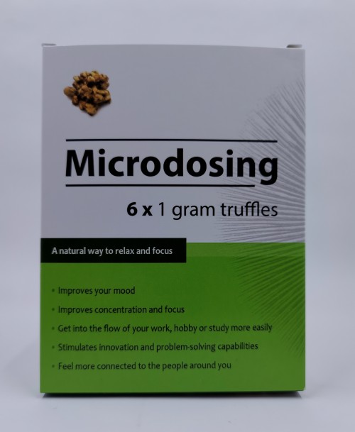 Microdosing truffels 6 x 1 gram